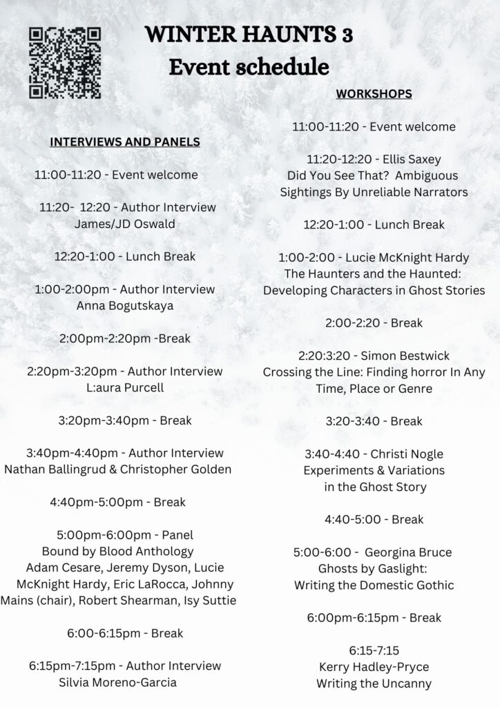COMPETITION – WINTER HAUNTS 3 PRESENTS A CHANCE TO WIN TWO FULL EVENT TICKETS FOR A PACKED DAY OF GHOST STORIES AND GOTHIC FICTION! 3 COMPETITION – WINTER HAUNTS 3 PRESENTS A CHANCE TO WIN TWO FULL EVENT TICKETS FOR A PACKED DAY OF GHOST STORIES AND GOTHIC FICTION! The Heart and Soul of Horror Review Websites. COMPETITION – WINTER HAUNTS 3 PRESENTS A CHANCE TO WIN TWO FULL EVENT TICKETS FOR A PACKED DAY OF GHOST STORIES AND GOTHIC FICTION!
