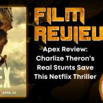 Apex Review- Charlize Theron’s Real Stunts Save This Netflix Thriller HORROR MOVIE REVIEW
